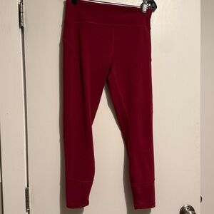 Lululemon maroon Athletic Leggings